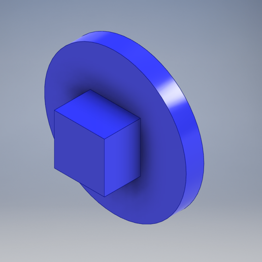 Wood Screw square #2 (red bit) cap 3D model