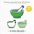 Pharmacy-Logo-Cookie-Hero.jpg Pharmacy Logo Cookie Cutter and Embosser