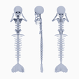 skeleton.png Halloween Mermaid Skeleton - Articulated - Print in place