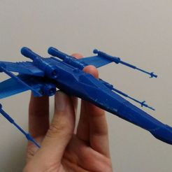 x-wing.jpg Free STL file X-Wing Fighter in 3 parts・3D printable design to download