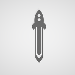 Captura1.png Fichier STL gratuit MARQUE-PAGE / MARQUE-PAGE / FUSÉE / FUSÉE / FUSÉE / FUSÉE・Idée pour impression 3D à télécharger