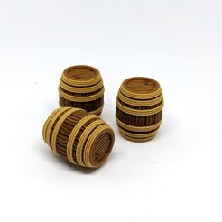 Robagon_Barrel_MMU.jpg STL file Rope Barrel for Gloomhaven - Multimaterial・3D printer design to download