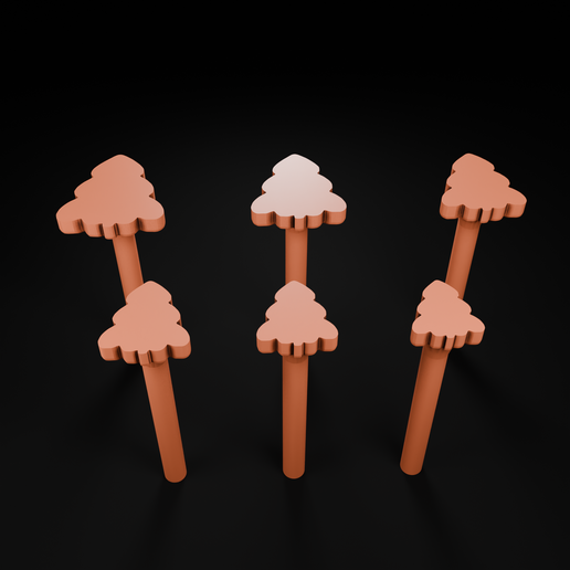 🎄3D model for Christmas Pointillism (Christmas 7) - Artistic Stencil🎄🎄🎄 - 3D model önizlemesi