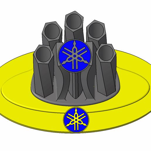 YAMAHA DESKTOP PEN HOLDER 3D model