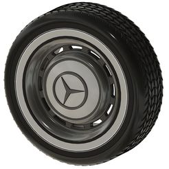 1.jpg Fichier STL Roue classique Mercedes・Modèle imprimable en 3D à télécharger