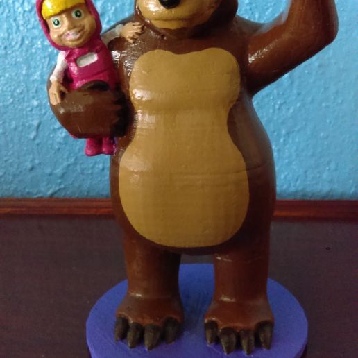 Stl File Masha And Bear・3d Printer Model To Download・cults