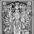 SQ-1.jpg Viratswarup - The Universal Form of Vishnu [Easy to Print Filament Painting]