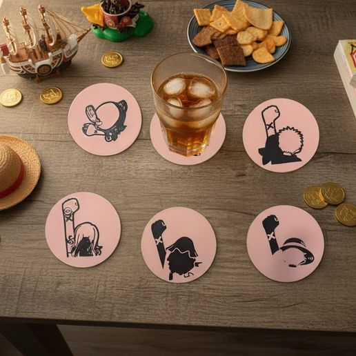 One Piece "Nakama" Coaster Set – Farewell to Alabasta