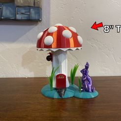 1.jpg Fichier STL Veilleuse champignon de 8 pouces・Plan imprimable en 3D à télécharger