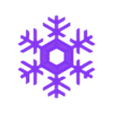 Copo I.stl Geometric Snowflake - Fractal Elegance