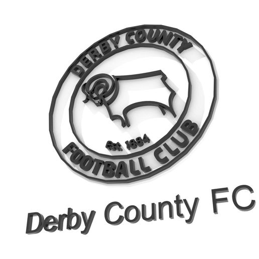 📛 Premier League Derby County FC keychan badge printable and