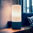 TELA_Table-lamp_white_front4.jpg TELA  |  Table lamp E14 & E27 & E26 fast print