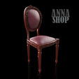 1.png 3D | STL | print | model | chair for doll | BJD | armchair | Rococo | interior | doll room | ooak | resin | collection