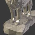 I17.jpg Low Poly Lion Statue --  Ready for 3D Printing