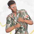 8.jpg Cartoon Man Dancing stylized human Low-poly 3D model