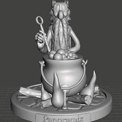 2.jpg STL-Datei Druid Getafix in Asterix and Obelix kostenlos・3D-druckbare Vorlage zum herunterladen