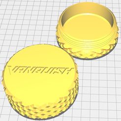 logo-vanquish.jpg STL file finds coins treasure box vanquish logo boite a trouvailles et pièces vanquish logo・3D printable model to download