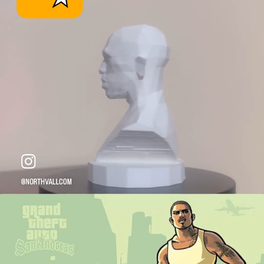 IMG_4961.png Carl Johnson - Cj Bust  Gta San Andreas