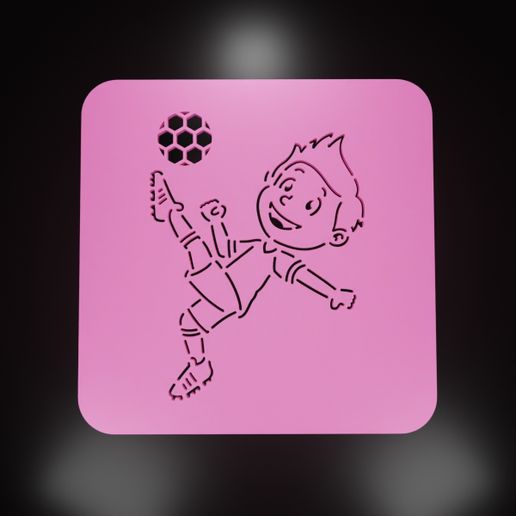 SOCCER STENCIL #3