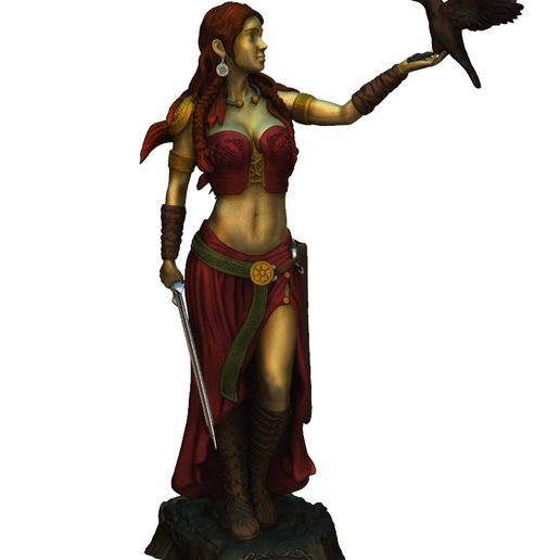 morriganrnd.11.jpg Statue of the Celtic goddess Morgana or Morrigan