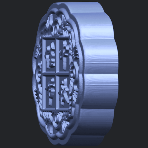14_TDA0506_Moon_Cake_02B03.png Free file Moon Cake 02・3D printer model to download, GeorgesNikkei