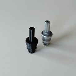 EJE-PIÑON-ESCALERA-AUTOCARAVANA-3.jpeg Datei STL Ersatz-Ritzelwelle für Wohnmobiltreppen・Design für 3D-Drucker zum herunterladen