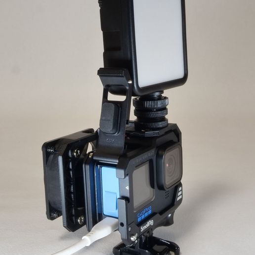 📷 GOPRO COOLING FAN MOUNT BLACKET・ STL File for 3D printing・Cults