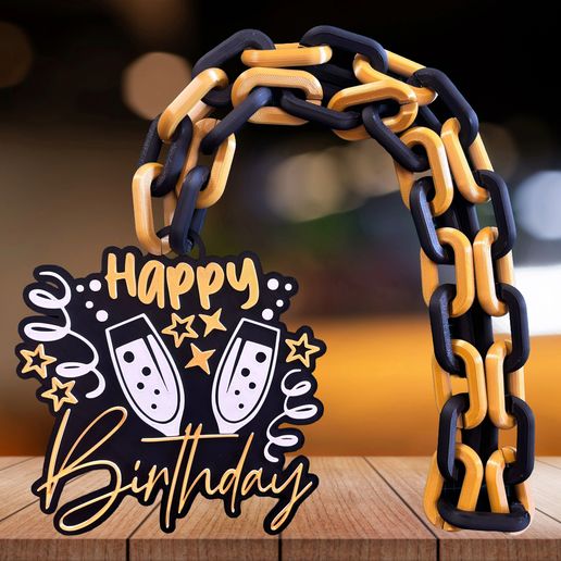 HAPPY BIRTHDAY GLASSES CHAIN