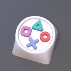 PS_keycap.jpg Free STL file Playstation Keycap - DIGITAL FILES FOR 3D PRINTING - KEYCAP FOR MECHANICAL KEYBOARD・3D printer model to download