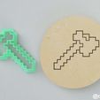 axe_minecraft.jpg Forms for cookies and gingerbread Weapons Minecraft (SET 4)