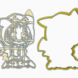 SDASDFFF.png Free STL file PIKACHU - COOKIE CUTTER ANIME - CHIBI COSTUME・Design to download and 3D print