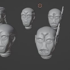 TauHeads.jpg Бесплатный STL файл Космические коммунистические головы・Дизайн 3D-принтера для скачивания