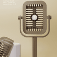 Capture d’écran 2018-05-22 à 11.33.03.png Free STL file Retro microphone lamp・3D printable object to download