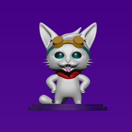 Adventurous Cat 3D model