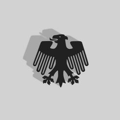 Alemania.jpg Archivo STL Decoración Aguila Alemana - 2D Art・Diseño para descargar y imprimir en 3D