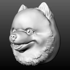 1.jpeg oyful Pomeranian head Pendant