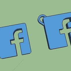 together.jpg STL file Facebook Logo / Name Initial Necklace・3D printer model to download