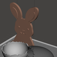 BunnyStandEggCrashE.png Happy Easter Bunny Stand Egg Cracked - Conejo Felices Pascuas huevo