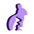 hund_katz_hase_maus_h.STL Free STL file Animal Silhouette - Dog Cat Rabbit Mouse・Object to download and to 3D print