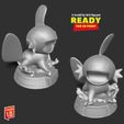 2side_bw.jpg Shiny Mudkip - Pokemon Fanart