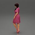 Girl-0006.jpg Beautiful Model Woman Wearing A Dress And High Heels 3D print model