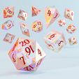 rendersquare-jumble-copy.jpg Dice Masters Set - 14 Shapes - Amarante Font - Supports Included