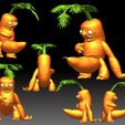 Carrot Monster 5.jpg Carrot Funny Monster 3D printable idea for 3d printing