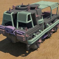 1F.jpg OBJ file Wasteland Truck・3D printing template to download