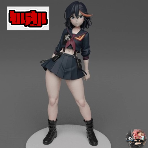 Ryūko Matoi from Kill la Kill | Fannart | Stl figure