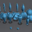 asana_balls_1.png Christmas Ornaments Pack for Miniature Tree