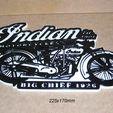 indian-motocicleta-big-chief-cartel-letrero-logotipo-impresion3d-coleccion.jpg Indian, Motorcycle, Bigchief, vintage, collection, collecting, collector, handlebars, seat, Motorcartel, sign, logo, impresion3d