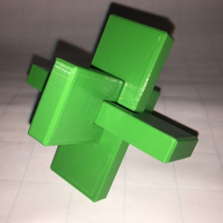 Capture d’écran 2018-01-22 à 12.10.57.png Free STL file Wooden Knot Cross Puzzle, OCC, Three Pieces, Kong Ming Lock・3D printing idea to download