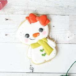 57d8d324-1ce7-4daf-8b9c-0673901ef8fa.jpg STL file CHRISTMAS SNOWGIRL COOKIE CUTTER・3D printing template to download