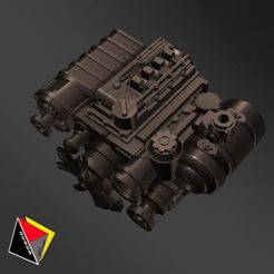 _054_Engine_Innova_1TRFE_DOHC_R054.jpg Free STL file 1/64 Scale 1TRFE DOHC Engine Diecast Welly Toyota Innova・3D printing idea to download